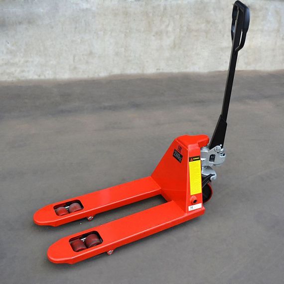 Узковильная коротковильная ручная гидравлическая тележка OXLIFT OX25-L800-W450 Вилы 800мм 2500 кг